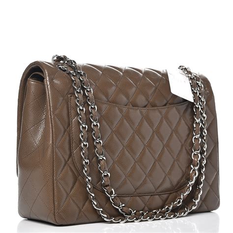 chanel maxi caviar flap bag|Chanel Caviar Classic Maxi Double Flap Bag .